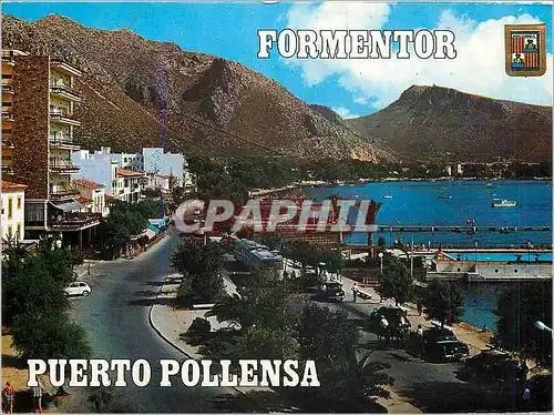 Moderne Karte Mallorca Puerto de Pollensa Vue Partielle