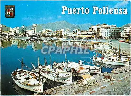 Moderne Karte Mallorca Puerto Pollensa Vue Partielle