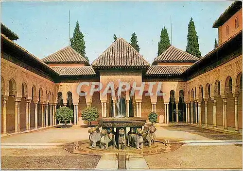 Cartes postales moderne Granada Alhambra Cour des Lions