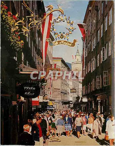 Cartes postales moderne Salzburg Getreidegasse zur Festspietzeit