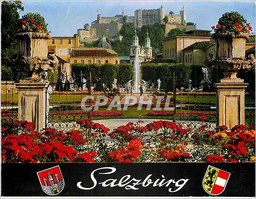 Moderne Karte Salzburg Mirabellgarten das Juwel del Festspielstadt