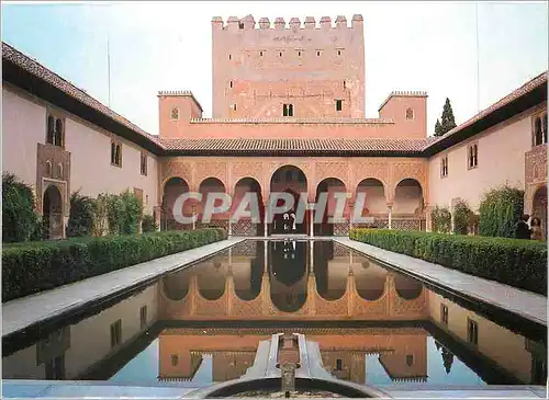 Moderne Karte Granada Alhambra Cour des Arrayanes