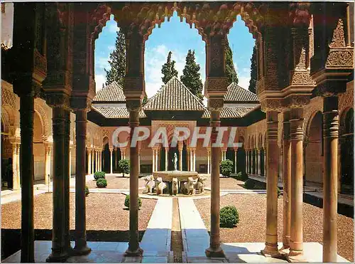 Cartes postales moderne Granada Alhambra Cour des Lions