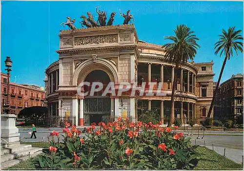 Moderne Karte Palermo Le Theatre Politeama