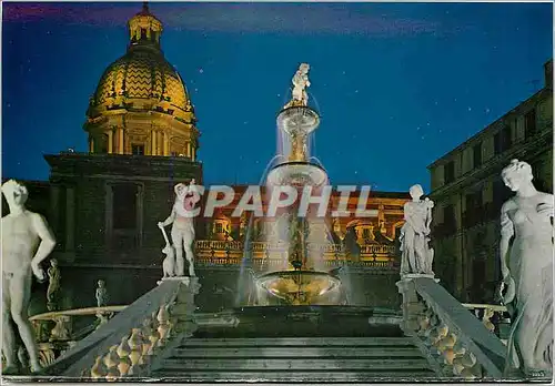 Cartes postales Palermo Point de vue sur la Fontana Pretoria