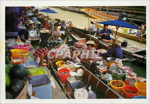 Ansichtskarte AK Rajburi Province Damnernsaduak Thailand