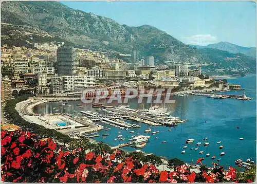 Cartes postales Monaco Monte Carlo Vue sur le Port et Monte Carlo