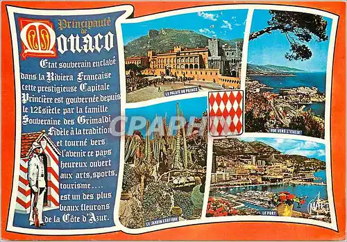 Cartes postales La Principaute de Monaco