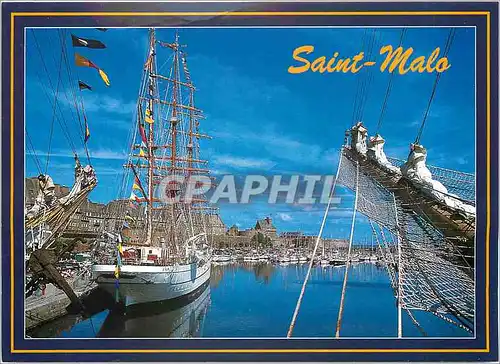 Cartes postales La Cote d'Emeraude Saint Malo Cite Corsaire Ille et Vilaine Escale de Grands voiliers