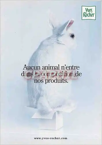 Ansichtskarte AK Yves Rocher Aucun animal n'entre dans la composition de nos produits Lapin