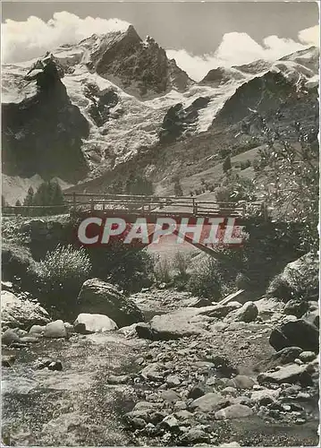 Cartes postales La Grave en Oisans Pont de Clos Raffin et la Meije