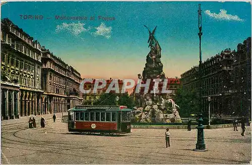 Ansichtskarte AK Torino Monument al Frejus Tramway