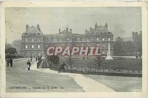 Ansichtskarte AK Luxembourg Facade sur le Jardin