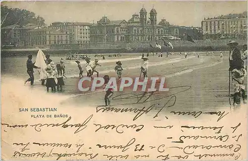 Ansichtskarte AK San Sebastian Playa de Banos