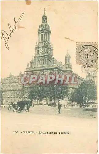 Cartes postales Paris Eglise de la Trinite