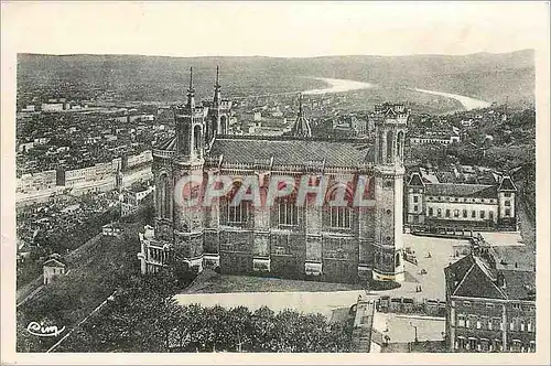 Cartes postales Lyon Rhone Fourviere Vue Generale Confluent du Rhone et de la Saone