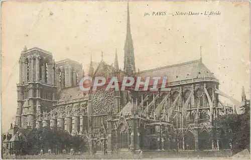 Ansichtskarte AK Paris Notre Dame L'Abside