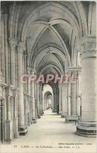 Ansichtskarte AK Laon Cathedrale Bas Cotes