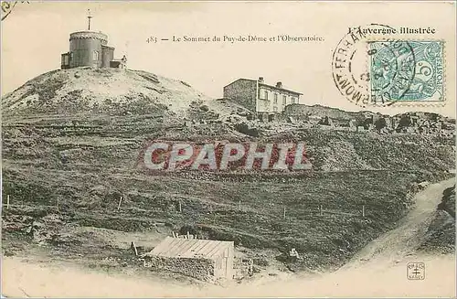 Cartes postales Le Sommet du Puy de Dome et l'Observatoire