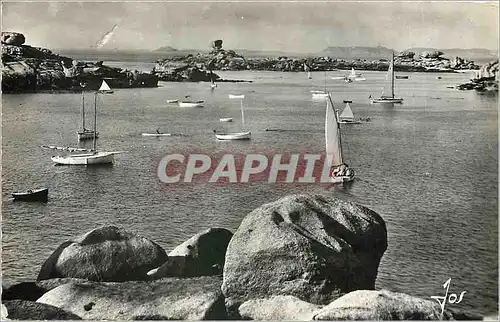 Cartes postales moderne Tregastel C du N La crique de Coz Pors a maree haute