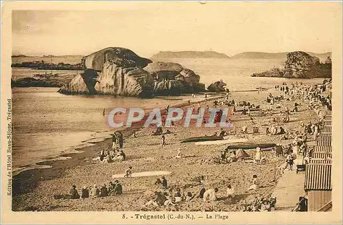 Cartes postales Tregastel C du N La Plage