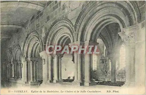 Cartes postales Vezelay Eglise de la Madeleine et la Salle Capitulaire