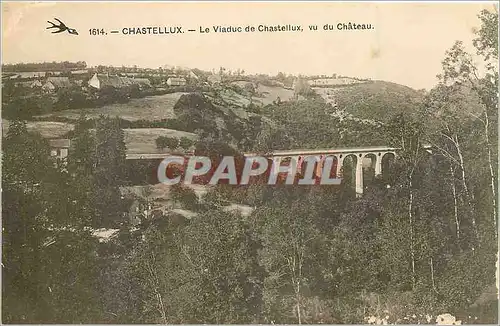 Ansichtskarte AK Chastellux Le Viaduc de Chastellux vu du Chateau