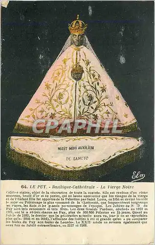 Cartes postales Le Puy Basilique Cathedrale La Vierge Noire