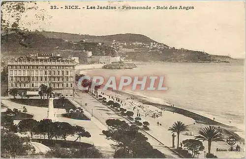 Ansichtskarte AK Nice Le Jardins Promenade Baie des Anges