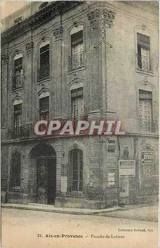 Cartes postales Aix en Provence Faculte de Lettres