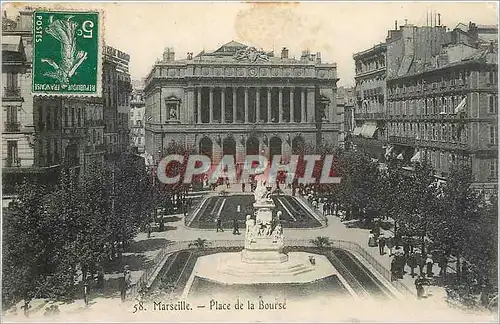 Cartes postales Marseille Place de la Bourse