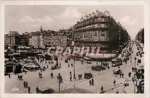 Cartes postales Marseille Rue de la Republique et Quai des Belges