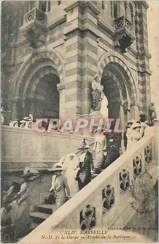 Ansichtskarte AK Marseille ND de la Garde Porche de la Basilique