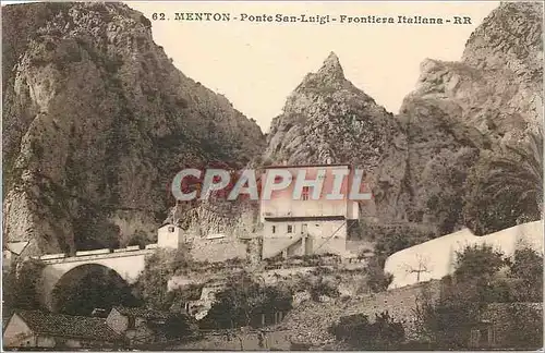 Cartes postales Menton Ponte San Luigi Frontiera Italiana