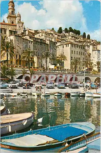 Ansichtskarte AK Menton Un coin du Port et la Vieille Ville