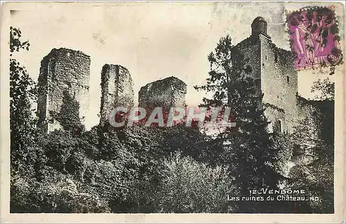 Ansichtskarte AK Vendome Les Ruines du Chateau