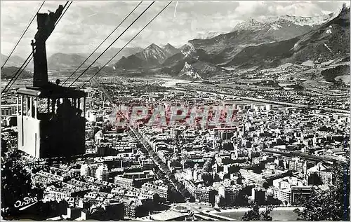 Cartes postales moderne Les Belles Alpes Francaises Grenoble Vue generale prise de la Station Superieure du Teleferique