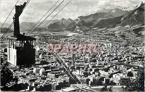 Moderne Karte Les Belles Alpes Francaises Grenoble Vue generale prise de la Station Superieure du Teleferique