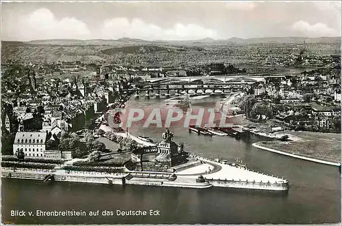 Cartes postales Blick v Ehrenbreitstein auf das Deutsche Eck