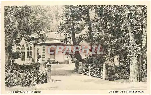 Cartes postales Divonne les Bains Le Parc de l'Etablissement