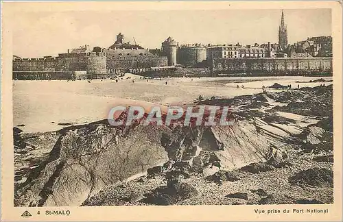 Ansichtskarte AK St Malo Vue prise du Fort National