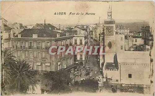 Cartes postales Alger Rue de la Marine