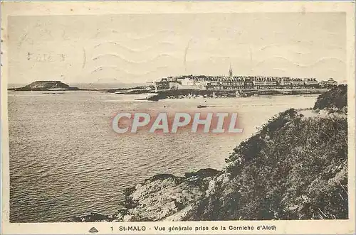 Cartes postales St Malo Vue generale prise de la Corniche d'Aleth