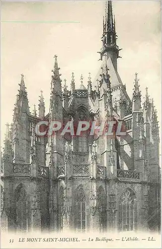 Cartes postales Le Mont Saint Michel La Basilique l'Abside