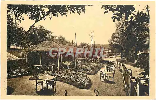 Ansichtskarte AK Corneville sur Risle Eure Hostellerie des Cloches Le Jardin