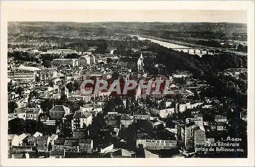 Cartes postales Agen Vue Generale prise de Belleve