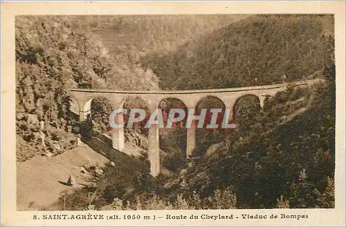 Cartes postales Saint Agreve Route du Cheylard Viaduc de Bompas