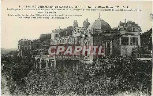 Cartes postales Saint Germain en Laye S et O Le Pavillon Henri IV