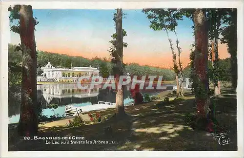Ansichtskarte AK Bagnoles de L'Orne Le Lac vu a travers les Arbes