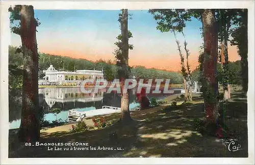 Cartes postales Bagnoles de L'Orne Le Lac vu a travers les Arbes
